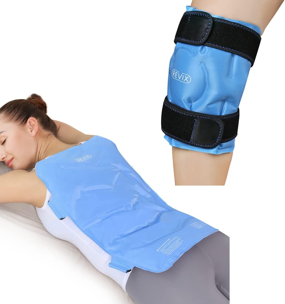 Paket Es REVIX untuk Knee & Back Pain Relief, Kemasan Es Gel Bisa dipakai Ulang Bagi Injuries dan Arthritis