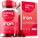 Perempuan & Men Natural Iron Supplement (Supplemen Besi Alam); Delicious Mixed Berry Flavor 12.4; Suplemen Besi Vegan Chewale