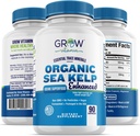 Laut Organik Kelp (Islandia) Enhanced - Murni Thyroid Sehat Dukung Natural Ideodin Tambahan w / Organik Kelp Laut, Alga Hijau & Merah - Sistem & Metaboli Dukungan - 90 Capsules