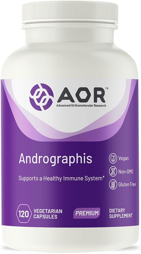 AOR, Andrographis, Suplemen Herbal untuk Dukungan Imune, 120 Capsules (120 Pelayan)