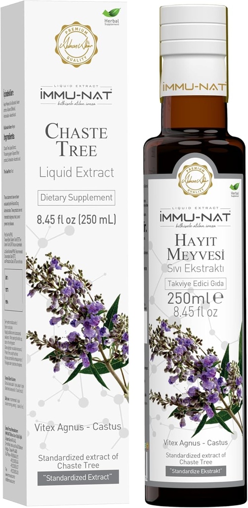 Chaste Tree Berry Extract - 8.5oz - Herbal Menopause & PMS Relief - Alcohol-Free Women Wellness Suplemen