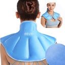 Paket Es REVIX untuk Neck dan Shoulders Upper Back Discomfort, Large Neck Ice Pack Lick with Soft Push Lining, Bisa dipakai kembali Gel Cold Compress for Post- Workout Recovery, Blue