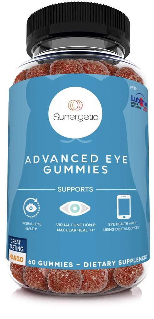 Premium Eye Dukung Gummies- Lutein Gummies dengan Supports Overall Eye Health, Vision & Macalar Health - Secara klinis Mempelajari Lutein & Gibxanthin Gummies dengan Lutemax 2020 60 Eye Gummies