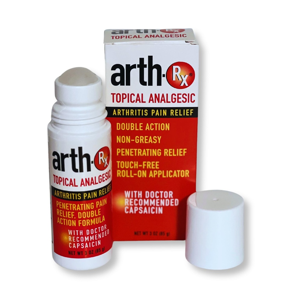 Topik Analgesic Arthritis Pain Relief, Pemanasan Penetoring Capsaicin Roll on, Maximum Relief untuk Arthritis, Otot, Gabungan dan Kembali Pain 3 oz