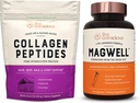 Live Conscious Collagen Peptides & Magwell Magnesium Zinc & Vitamin D3 124; Rambut, Skin, Nail, dan Dukungan Gabungan + Bone & Heart Health, Dukungan Sistem Imune