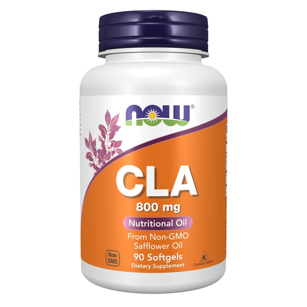 Suplemen NOW, CLA (Melongated Linoleic Acid) 800 mg, Nutration Oil, 90 Softgels
