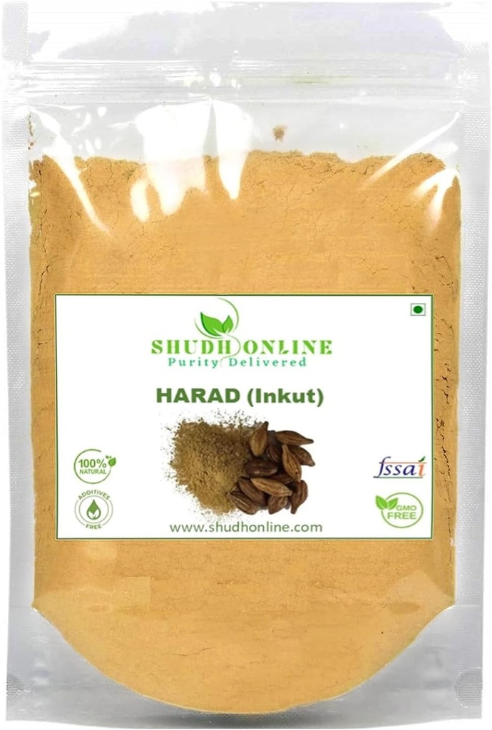 Kristina Harad Powder, Haritaki, Inkout Powder, Haralu (100 Grams), Harar, Karakkaya, Kaudukai, Terminalia Chebula untuk Weight Loss, Dibuble, Wajah, Lingkaran Gelap