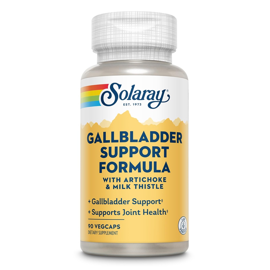 Galley SOLARAY Dukung Formula 124; kandung empedu sehat & Liver Dukung 124; 30 Servis bagi 124; 90 VevCaps