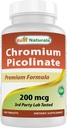 Kromium Terbaik Chromium Picolinate Tablet, 200 mcg, 240 Count