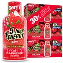 5-hour ENERGY Shots Extra Kekuatan, Berry Flavor, 30 Count, 1.93 Fl Oz, Sugar Free, Zero Calories, Amino Acids dan Esculb Vitamin, Dietary Supppliment, Feel Alert dan Energized, 230 mg Caffeine