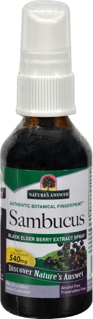 Nature 's Respon Sambucus Syrup Extract Spray 2 Fluid Ounces 124; Ammune Booster on the Go 144; Travel Friendly 124; Rich in Antioksidants 124; Natural Immune Support