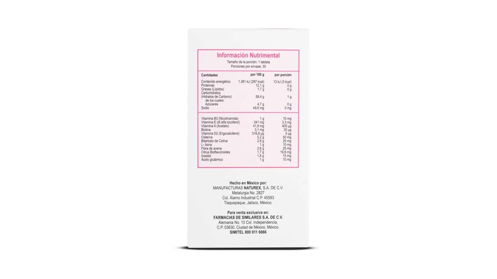 Antioksidan dan Amino asam Tambahan untuk Rambut dan Nails Dibandingkan dengan Gelasimi 30 tablet- Antioxidantes y Aminoácidos Suplemento para Cabello y uñas bandingkan dengan GELASIR 30TAB CISTE