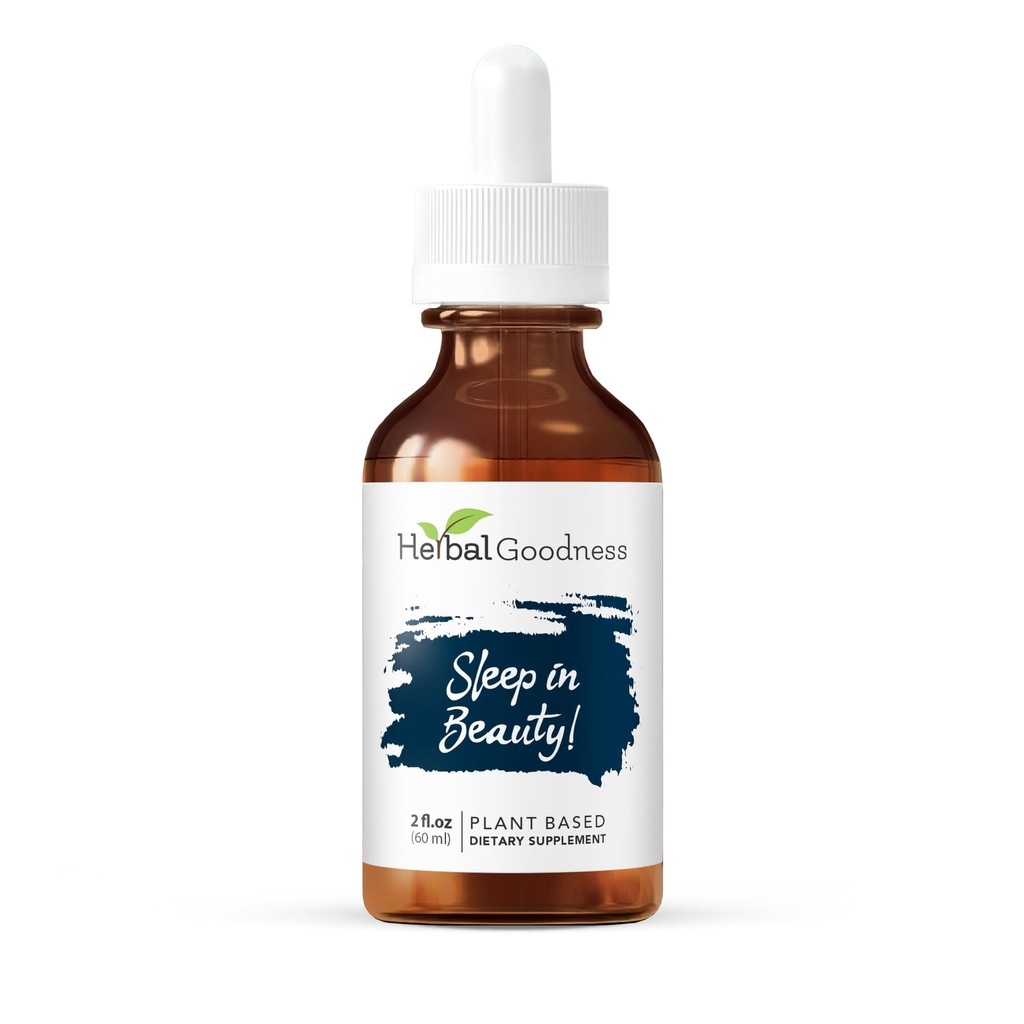 Sleep in Beauty - Organic Valerian Root Liquid Drops 2 Flas, Lemon Balm, Natural Sleep for Dewata, Rest & Relaxation Aid, Non-GMO, Vegan, Gluten- Free, USDA Organik, No Meloparin