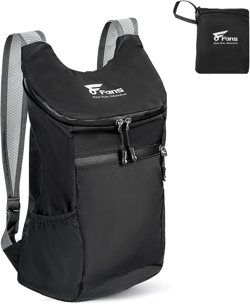 8 Fans 12L / 20L Hiking Backpack, Waterproof Travel Daip-Lighlable Back Pack Foldable Rucksack (12L)