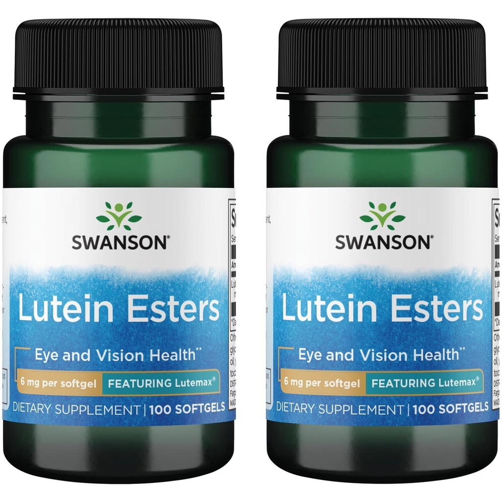 Swanson Lutein Esters - Menampilkan Lutemax 6 mg 100 Sgels (2 Pack)