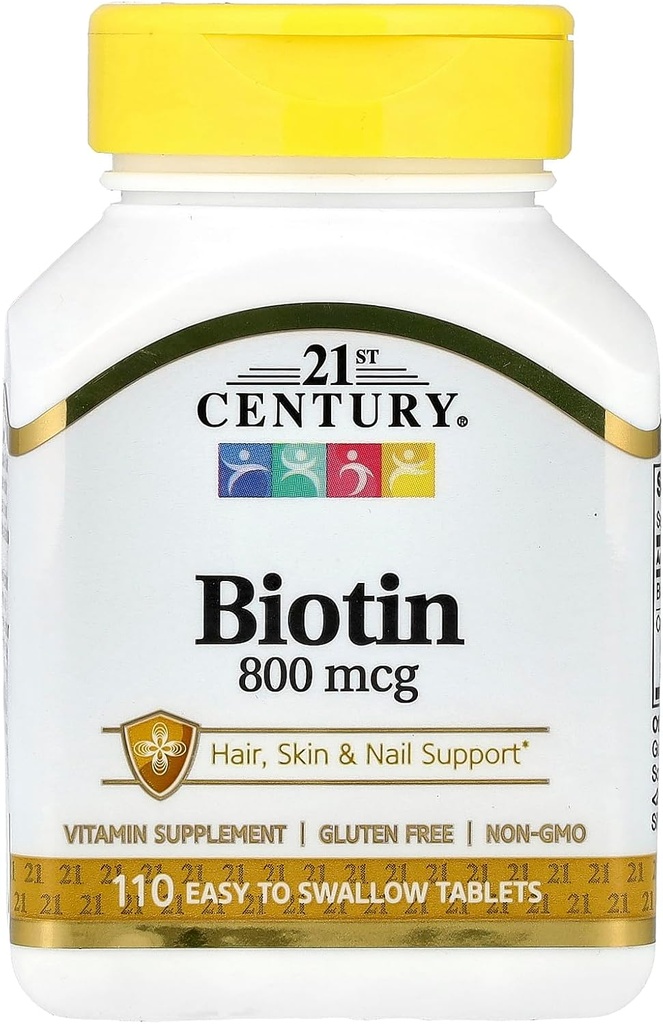 Abad 21 Biotin Tablet, 800 mcg, 110 Cacah (Paket 3)