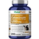 NusaPure Colostrum 1050mg 30% IGG 200 kapsul (Non- GMO, Soyfree) Bioperine