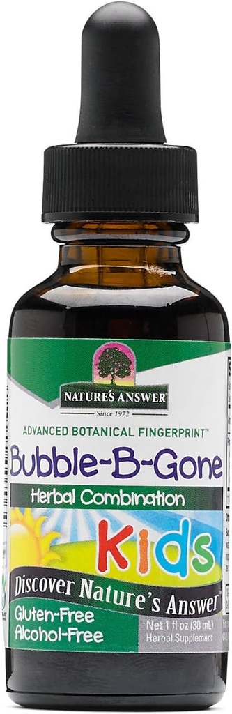Nature 's Respon - Kid- Bubble- B-Gone, 1oz Alkohol Liquid Gas Kod Relief dalam Bayi dan Anak-anak