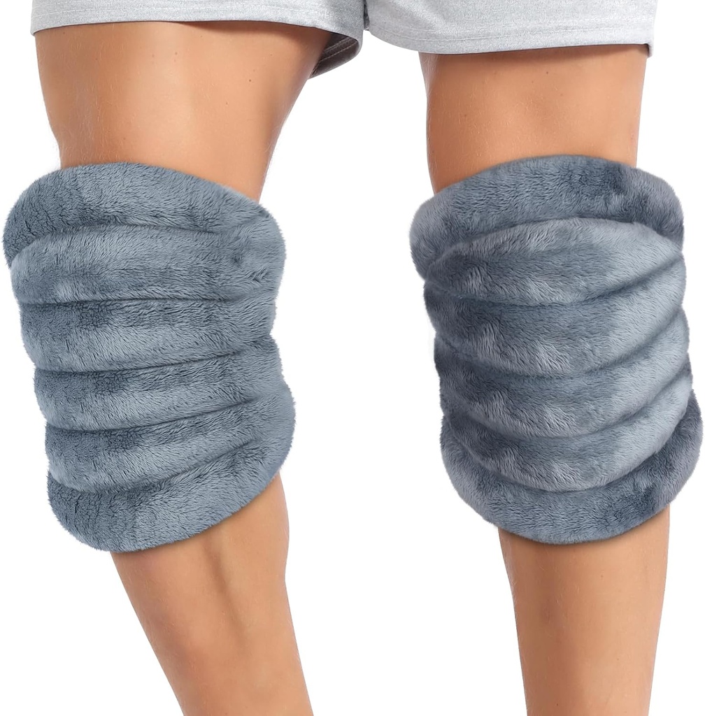 Atsuwell Microwave Heating Pad for Knee, Microwatable Heated Knee Wrap for Elbow, Muscle, Joint, Knee Haating Pad Microwable Warm Compression, 2 Packs