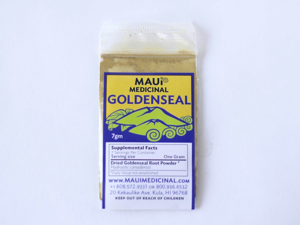 Goldenseal Root Powder 7gma = 1 / 4 oz. * * USA Grown & Packaged * *