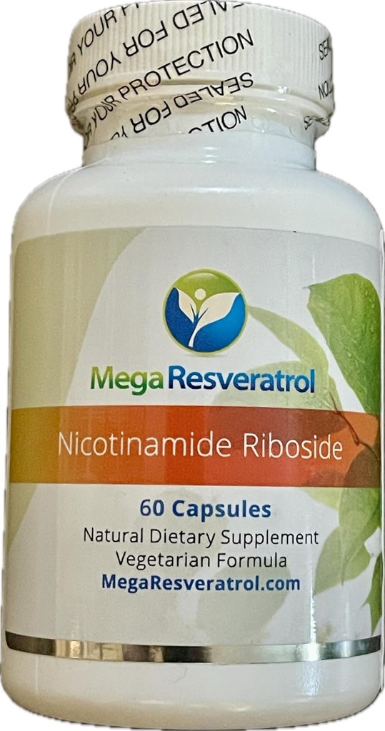 Mega Resveratrol Nicotinamide Riboside (NR). 99% Standardisasi Micronized Kristalisasi NR, 60 Veggie Caps, 250mg per Capsule. Kemurnian Bersertifikat. NO Toxic "tidak aktif" Ingrediens. Keto, Vegan, Non- GMO.