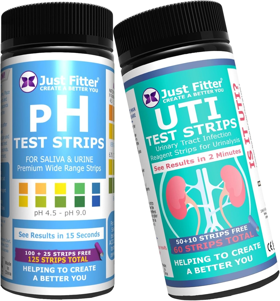 PH dan UTI Urinary Tract Infeksi Test Strip Bundle. Sederhana, Hasil cepat dan akurat. Tes Rumah Stick Kit.