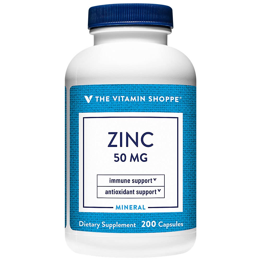 The Vitamin Shoppe Zinc 50 MG Per Serving (200 Kapsul)