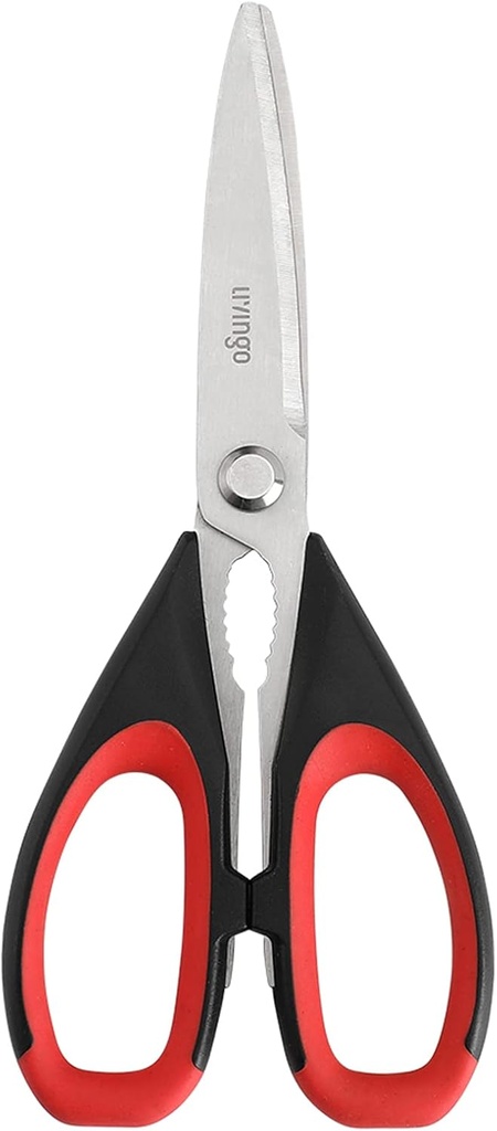 LIVINGO Kitchen Gunting Heavy Duty, 8,5 inci Dishwasher Safe Ultra Sharp Premium Heavy Duty Kitchen Shears, Multi Purpose Coaking Gunting Stainless Steel