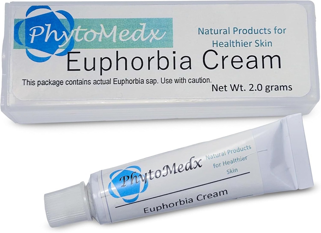 PhytoMedx - Euphorbia Cream, Radium Weed, Exclusive Sumber Euphorbia Sap diformulasikan menjadi Easyto- Gunakan Spot Care Spot Cream untuk Sun- Damaged Skin, 2.0 g