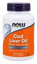 Sekarang suplemen Makanan, Cod Liver Oil, Ekstra Kekuatan 1.000 mg dengan Vitamin A & D-3, EPA, DHA, 90 Softgel