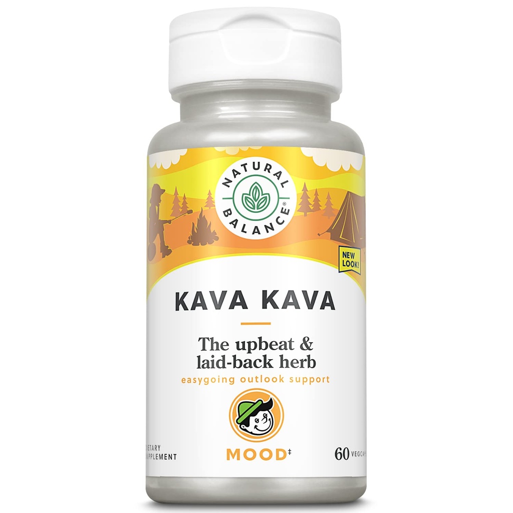 Natural Balance Kava Root 124; Natural Suplemen Membantu Relaksasi & Stress Reduction 124; 60 Veggie Kapsules