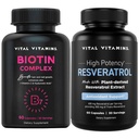 Vitamin Vitamin Biotin Complex Capsules + Resveratrol Capsules