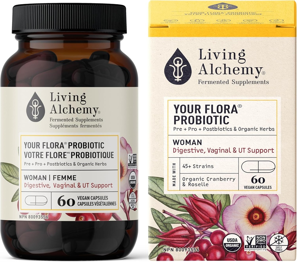 Hidup Alchemy Organic Woman Digeptical Your Flora Probiotic, 60 CT