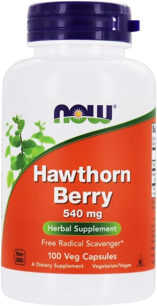 Sekarang Hawthorn Berry 540mg, 100 Veg Capsules (Paket 4)