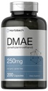 Tambahan DMAE Horbaach adalah 124; 250mg 124; 200 Capsules 12.4; Non- GMO, Gluten Free 124; DMAE Bitartson