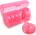 Weekly Pill Organizer 7 Day 2 Times sehari, Sukuos Large Travel Pill Box for Pills / Vitamin / Fish Oil / Suplemen, Kotak Organisasi Obat-obatan Harian, Kasus Pil Bebas BPA, Mudah dibersihkan
