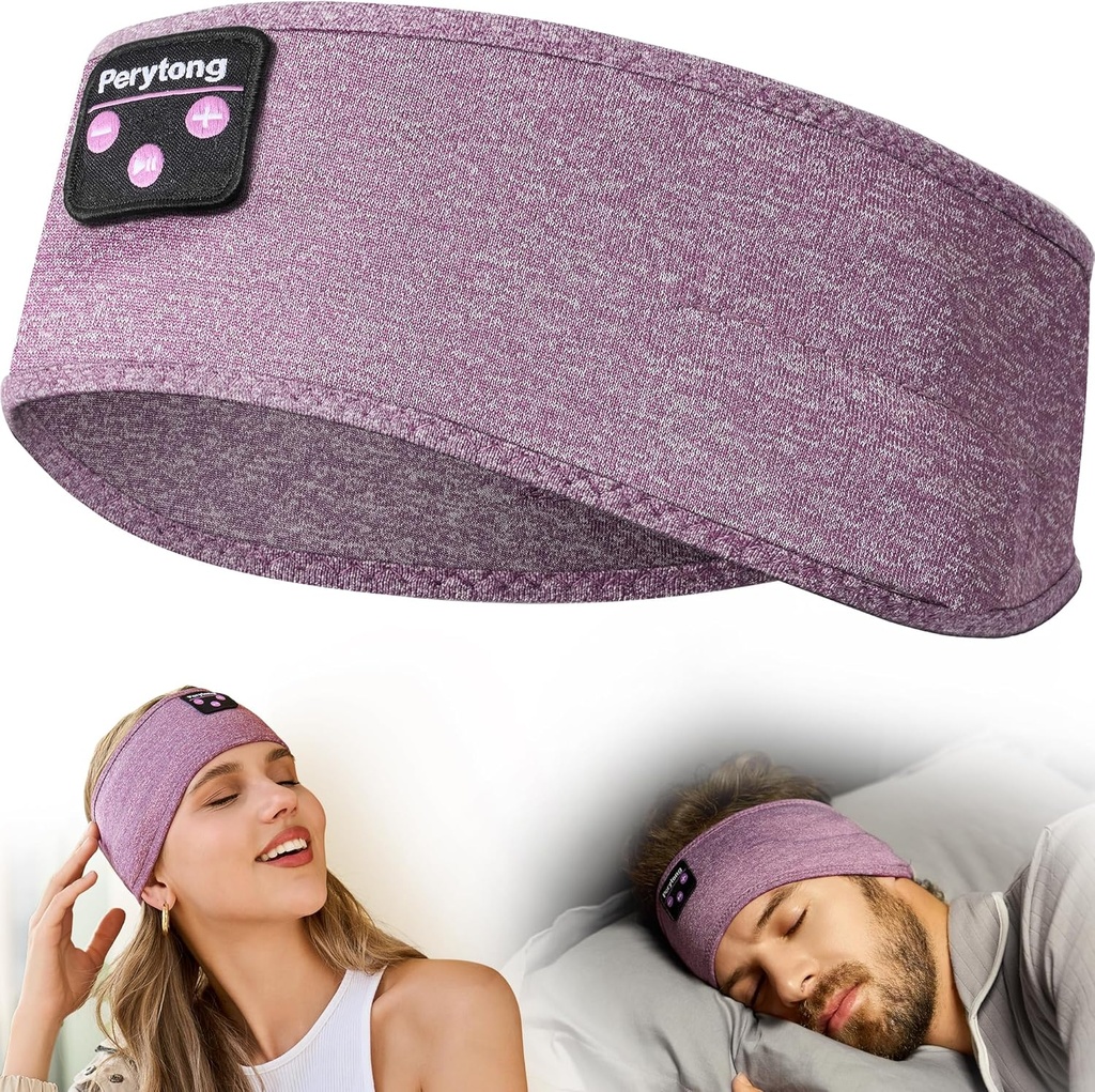 Kepala Bluetooth Perytong dengan pendengar pendengar pendengar tidur nirkabel untuk Side Sleepers, Workout, Running, Insomnia, Travel, Yoga