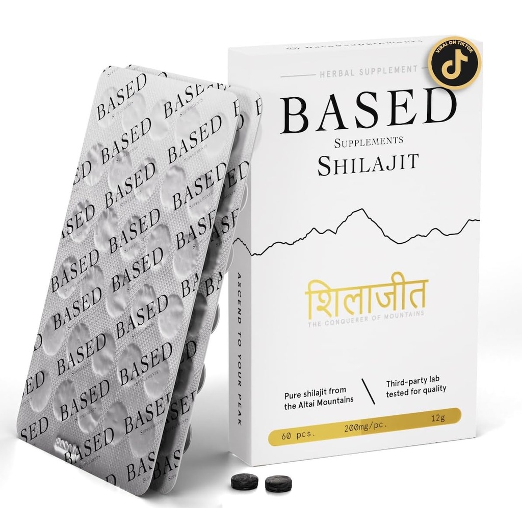 Berdasarkan Shilajit 126; Tablets Shilajit Murni dengan Potensi Max, Energi & Imune Dukungan untuk Pria dan Wanita 124; Kaya dalam Acid Fulvic dan 85 + Telusuri Mineral, 60 tablet