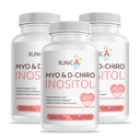 Myo- Inositol & D-Chiro Inositol Suplemen Perempuan - Ideal 40: 1 Rasio - Dukung Keseimbangan Hormone & Fertilitas & Ovarian Kesehatan - Kasuli Powder Vegan - 90- Hari