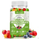 Cretine Monohydrate Gummies - 5g Creatine for Women, Enhanced Muscle Strength, Boost Focus and Endurance, Muscle Builder, L-Taurine + Vitamin B12, Vegan, Gluten- Free 80 Count
