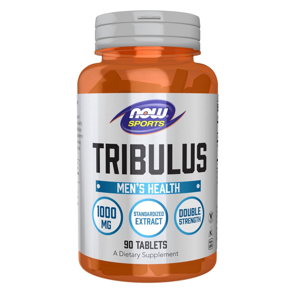 NOW Foods Sports Nutition, Tribulus (Tribulus terrestris) 1,000 mg, Double Power, Men 's Health, 90 Tablet