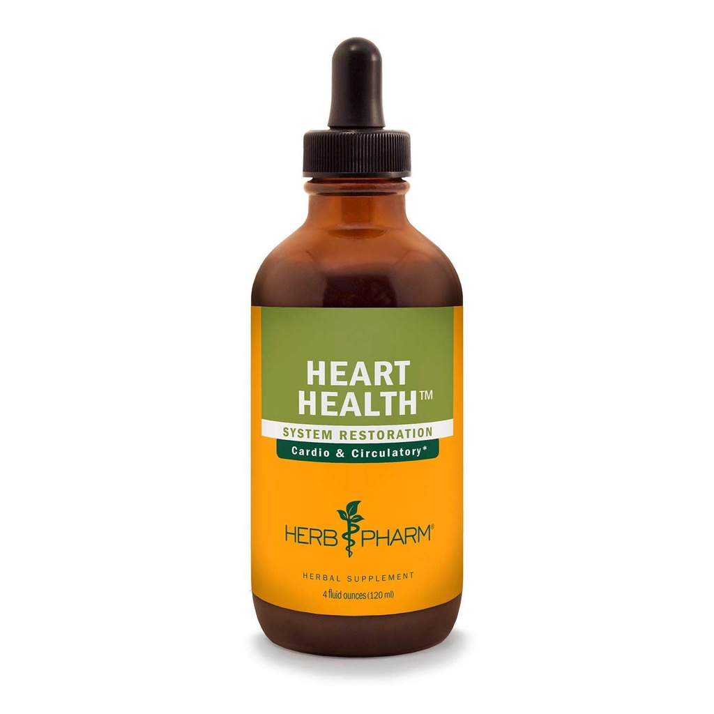 Herb Pharm Heart Health Cair Herbal Formula dengan Hawthorn untuk Sistem Kardiovaskular Dukungan - 4 Ounce