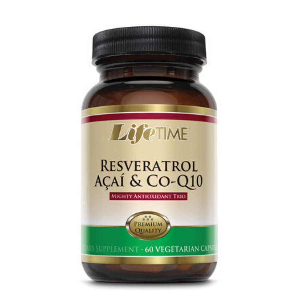 REveratrol LIFETIME, Acai & CoQ10, Veg Cap (BTLE-Glass) £124; 60ct
