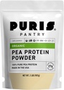 PURIS Powder Organik Pea Protein - USDA Organik Vegan Protin 124; 27g Plant Protein Per Serving 14; Non-GMO GMO Gluten- Free Soy- Free Alag4; Clean Label 124; Smooth Taste 124; aku berurusan dengan Shakes, Smoothies, Baking 124b, 2