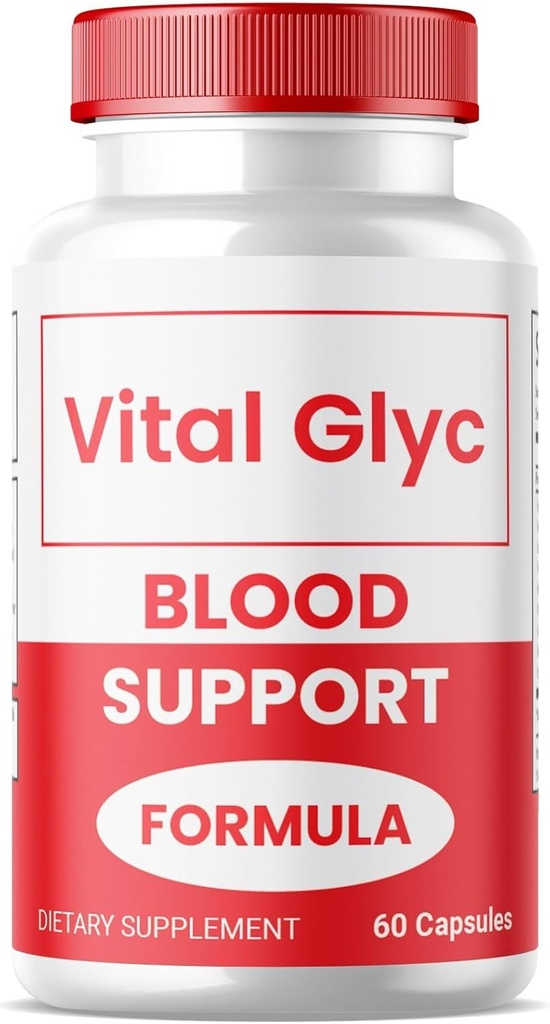 (1 Pack) Vital Glyc Capsules - Resmi Blood Support Formula, Vital Glyc Blood Vessel Cleaner, Vital Glyc Optimizer Bill, Supports Overall Health & Wellness, Vital Glyc Powder (60 Capsules)
