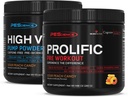 Pescience Pre Workout Stack - Prolific & High Volume, Sour Peach Candy, Nitric Oxide Booster - 40 & 36 Scoops, L Arginine Nitrate, L Citrulline, Pra Workout Powder untuk Pria & Women