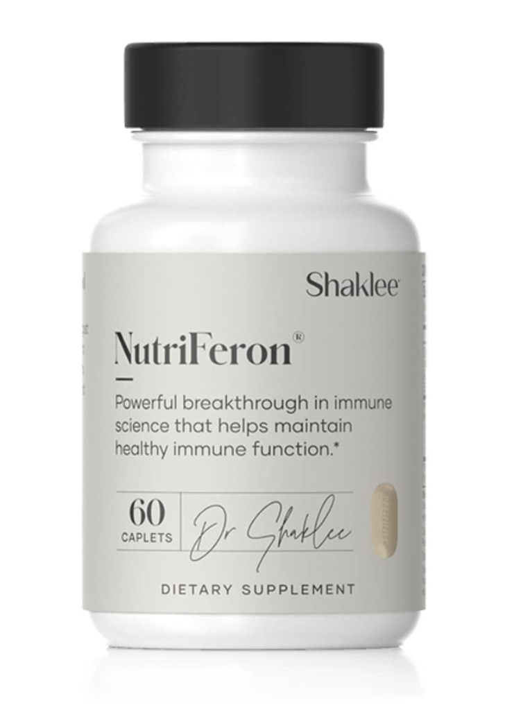 Shaklee - NutriFeron ® Immune- Boosting Boanical Blend - Dikembangkan oleh Immunologist - Promotes Healthy Mantiune Fungsi dengan Interferon- Boosting Ingregents - Berisi Zinc - 60 Caplets