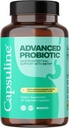 Capsuline Advanced Probiotic De111 Strain Bacillus Subtilis Spore Based, 115 Milion CFU 124; Digetical Health, Gut & Imune Dukung 124; Daily Probiotic for Women & Men