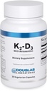 Douglas Laboratorium K2- D3 dengan Astaxanthin - Dukungan Antioksidant untuk Bones, Immune Fungsi & Vascular Kesehatan * - Dengan Menaquinone- 7 & D Vitamin - 30 Vegetarian Capsules
