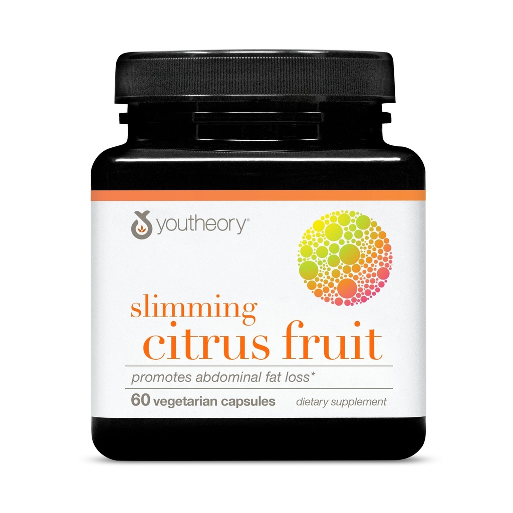 Youtheory Slimming Citrus Fruit - Vegan Health Suplement with Chromium - Supports Overall Wellness *